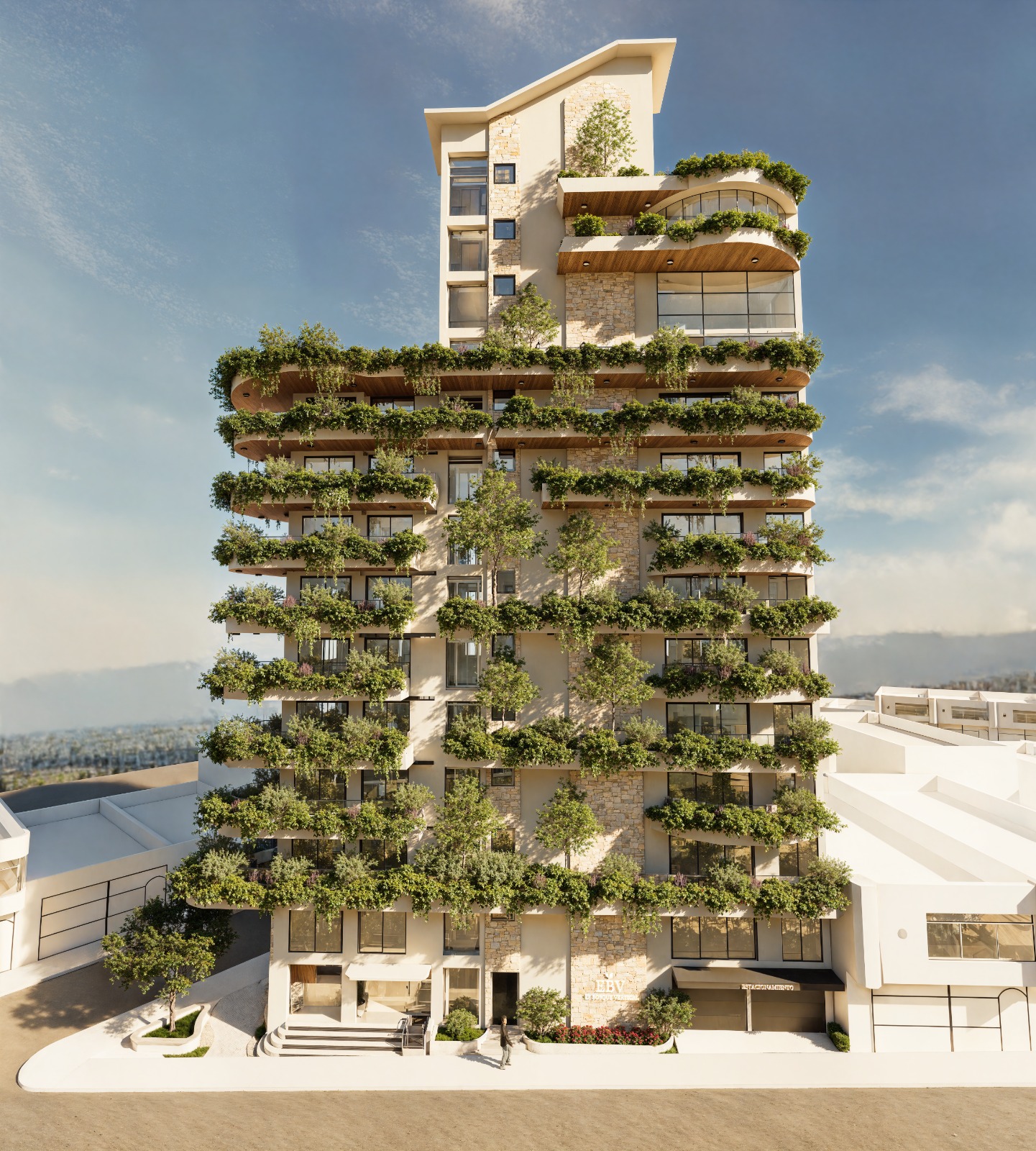 Bosque Vertical 1 — Fachada del edificio